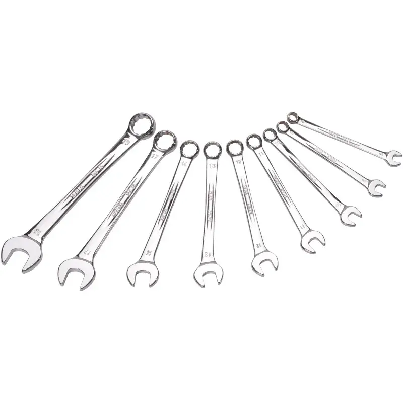 Cle Mixte Extra-Fine Brillante De 8 A 19 Mm - Jeu De 9 SAM Outillage - 50N-J9 Quantité Limitée