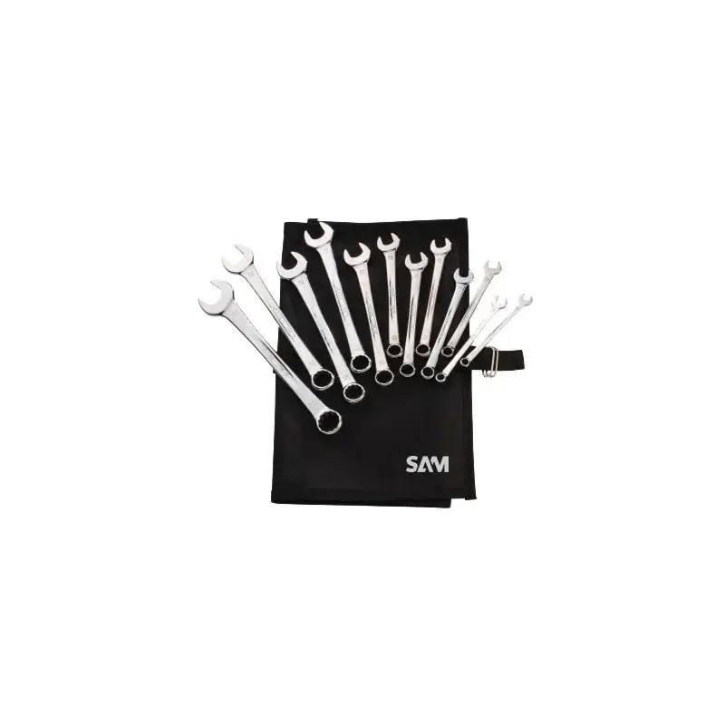 Achetez Aujourd&rsquo;hui Cle Mixte Extra-Fine Brillante De 8 A 22 Mm – Trousse De 12 SAM Outillage – 50N-TR12