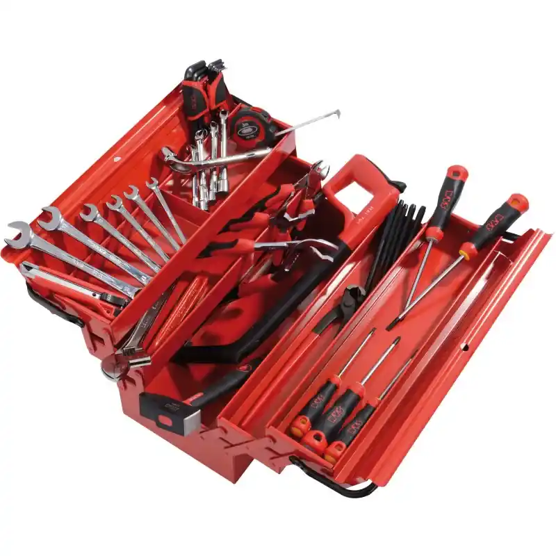 Caisse A Outils Metallique - 40 Outils Premier Equipement SAM Outillage - CP-40N Meilleur Choix