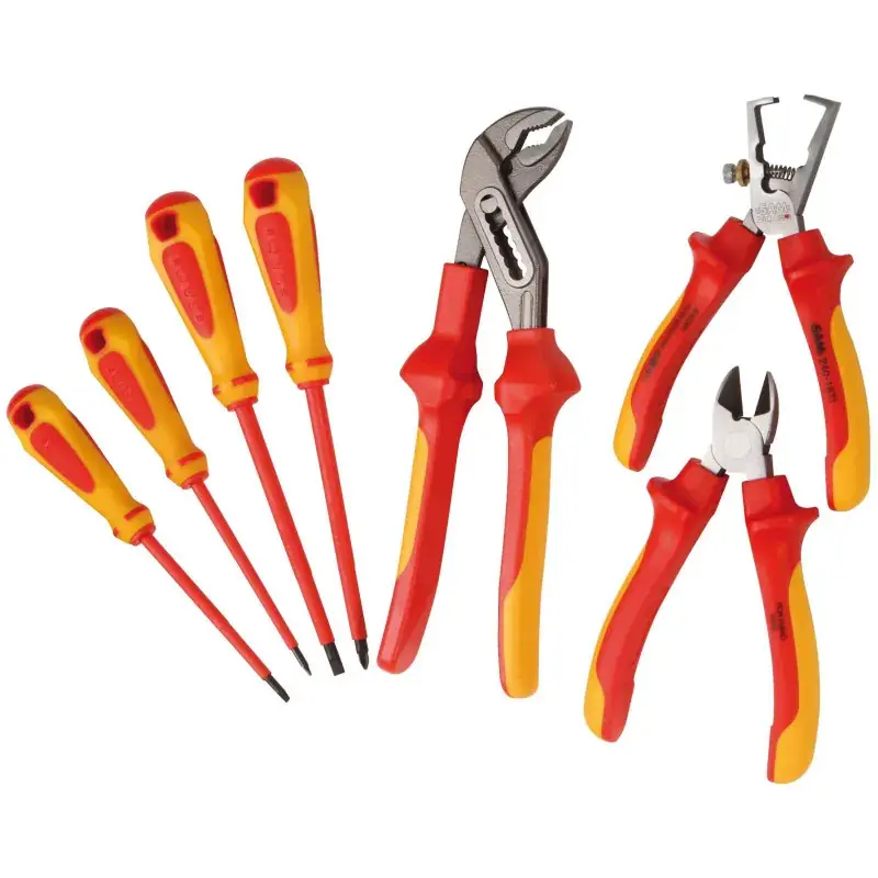 Outil Isole 1000 Volts - Jeu De 3 Pinces Et 4 Tournevis SAM Outillage - ZTB-PJ7 Expédition Rapide