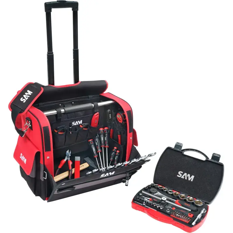 Trolley Textile 33 Litres Avec 100 Outils De Maintenance SAM Outillage – CP-100-BAG7N Nouvel Arrivage