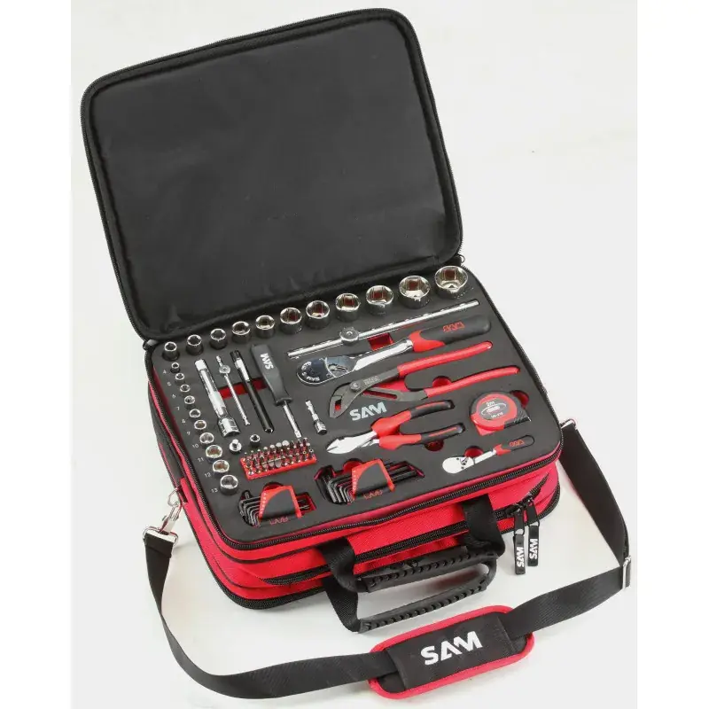 Mallette Textile 100 Outils Cp-100N – Palette De 12 SAM Outillage – CP-100NJ12 Prix Bas