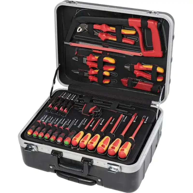 Produit De Marque Valise Trolley Maintenance - 128 Outils Isoles 1000 Volts SAM Outillage - CP-128ELEC