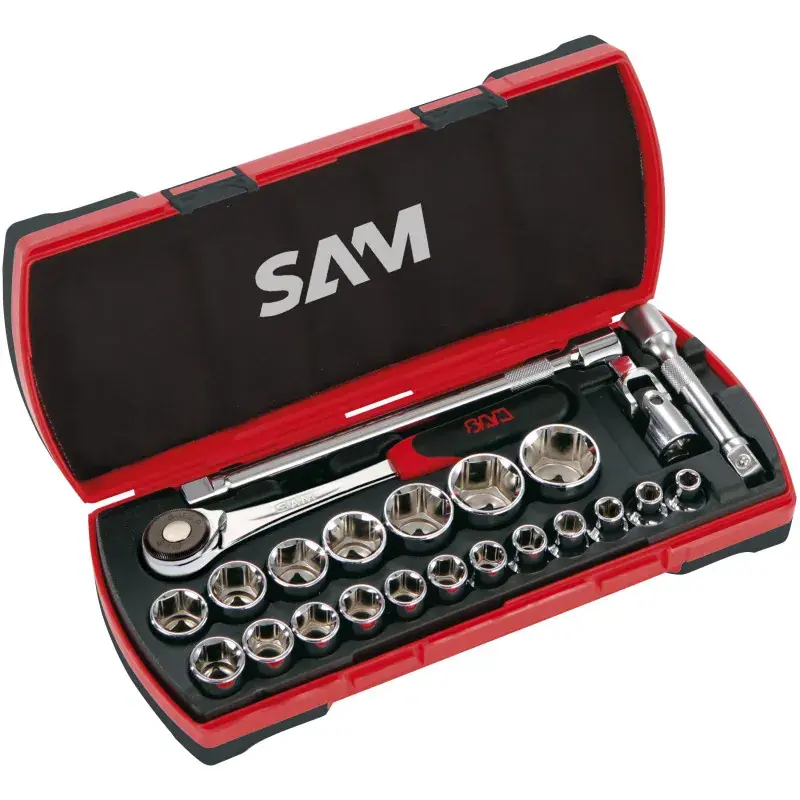 Offre Exclusive Douilles Et Accessoires 1/2‘‘ - Coffret De 23 SAM Outillage - 75-SH23