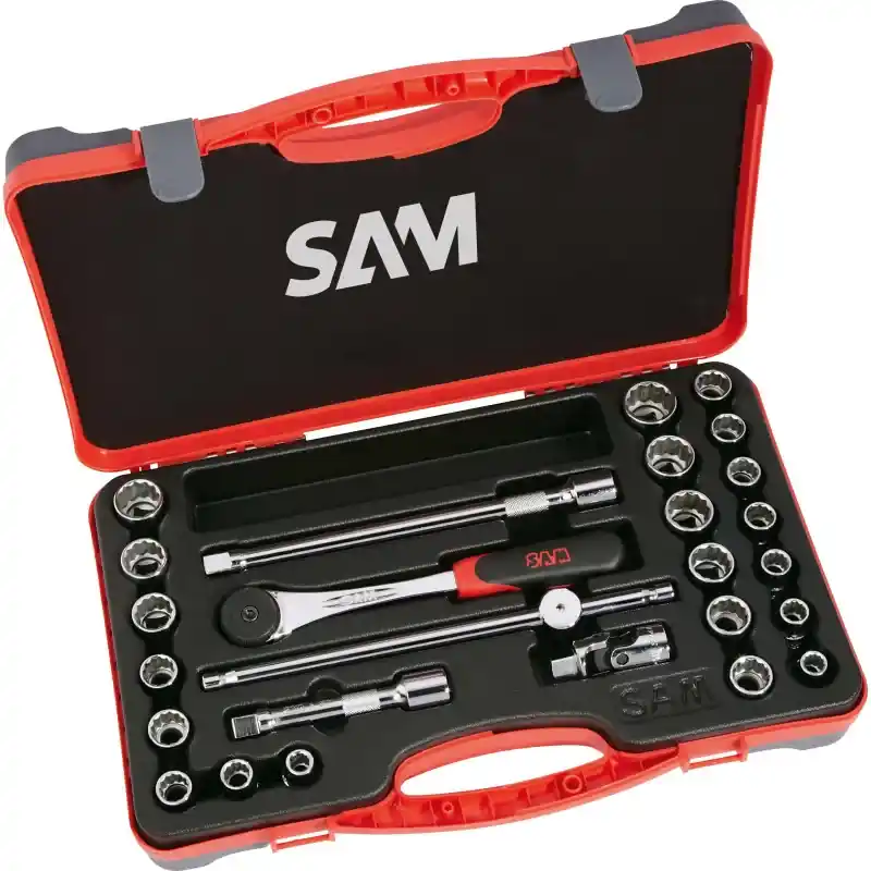 Offre Spéciale Douilles Et Accessoires 1/2‘‘ – Coffret De 26 SAM Outillage – 75-SPM26
