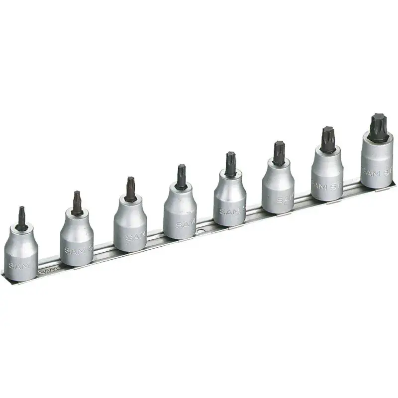 Super Prix Rack De 8 Douilles Tournevis 1/2‘‘ Torx Courte SAM Outillage - STJ-8R
