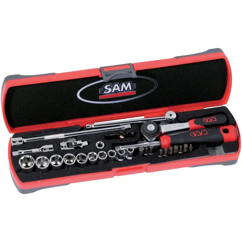 Nouvel Arrivage Douilles Et Accessoires 1/4‘‘ - Coffret De 33 SAM Outillage - 73-R33