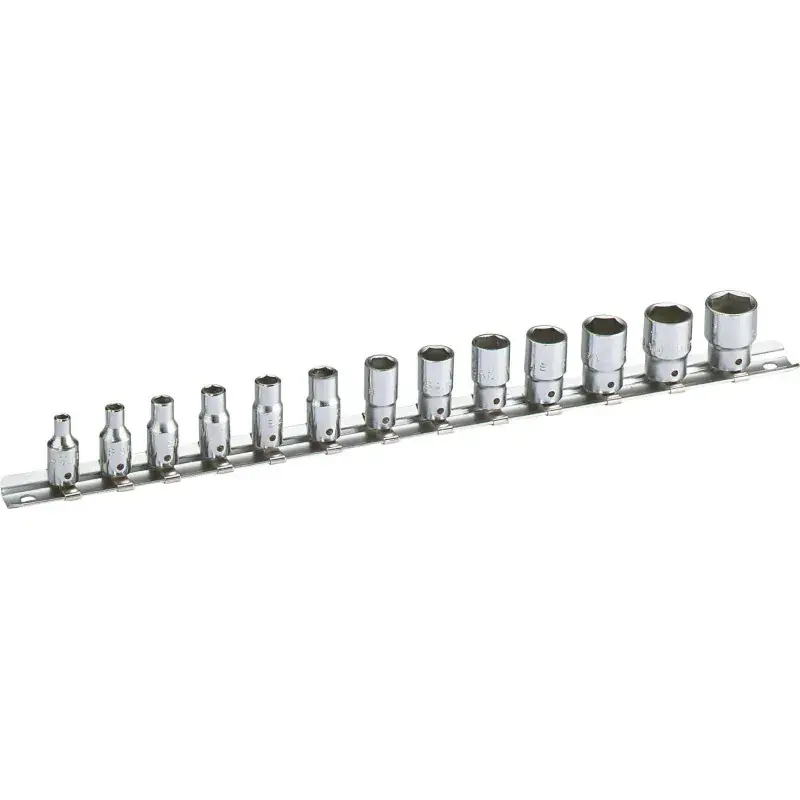 Rack 13 Douilles 1/4‘‘ SAM Outillage – R-J13R Offre Exclusive