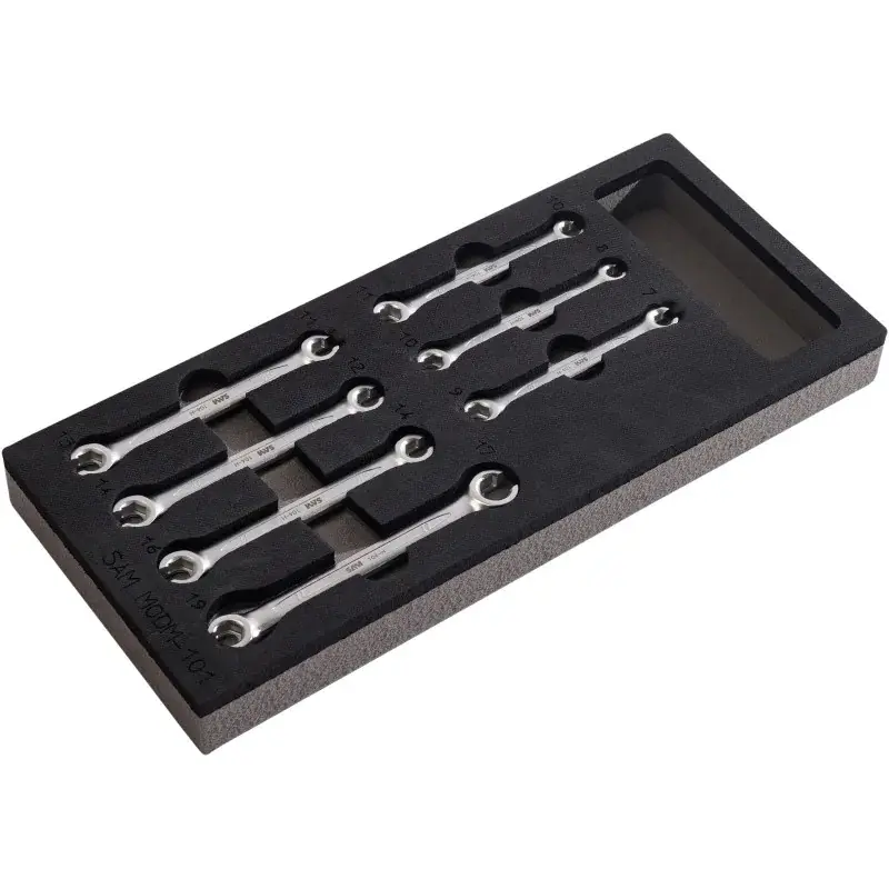 Module Mousse 1/3 De 7 Clés Polygonales A Tuyauter 6 Pans SAM Outillage - 104-H-J7MM Offre Spéciale