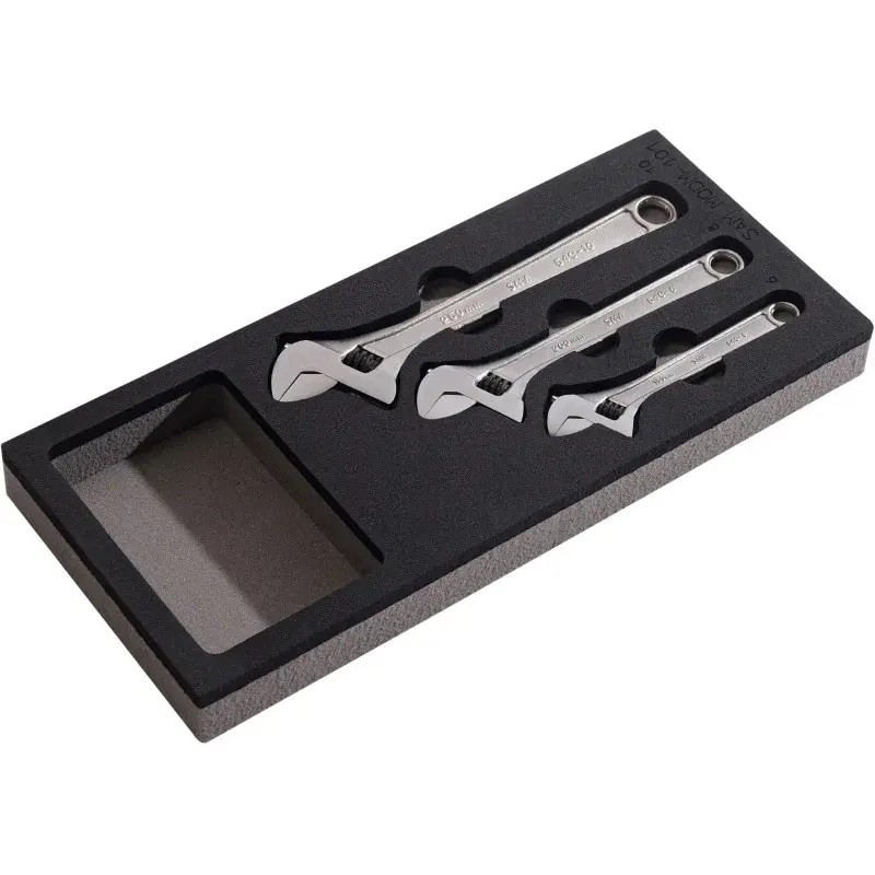 Module Mousse 1/3 De 3 Cles A Molette 6, 8 Et 10 Pouces SAM Outillage - 54-CJ3MM Nouvelle Collection