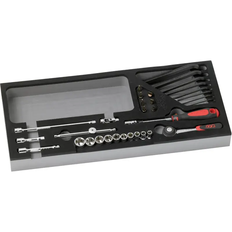 Module Mousse 1/3 De 34 Outils 1/4‘‘ 6 Pans En Mm SAM Outillage – 73-R34MM Offre Exclusive