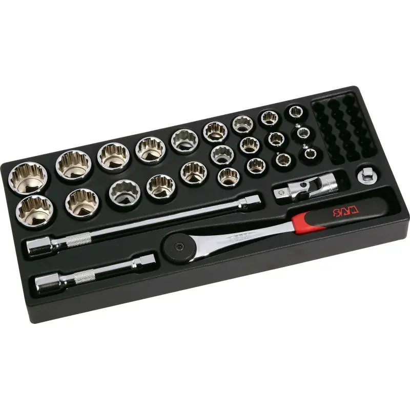 Livraison Express Module Abs 1/3 De 27 Outils 1/2‘‘ 12 Pans En Mm SAM Outillage - 75-S27M
