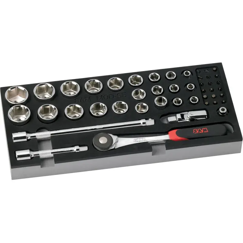 Module Mousse 1/3 De 45 Outils 1/2‘‘ 6 Pans En Mm SAM Outillage - 75-SH45MM Affaire À Saisir