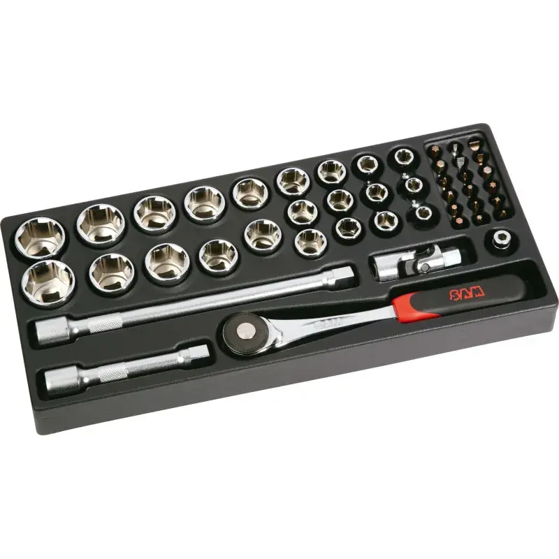 Module Abs 1/3 De 45 Outils 1/2‘‘ 6 Pans En Mm Cliquet Push SAM Outillage - 75-SH45PM Meilleur Choix