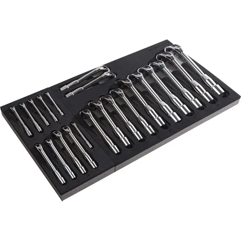 Module Mousse 3/3 22 Cles Pipe Deb Chromee Satinees 6/6 8-32 SAM Outillage – 94-J22MM Produit De Marque