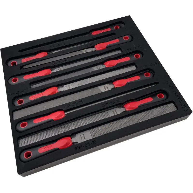 Module Mousse 2/3 De 10 Limes Et Rapes Emmanchees SAM Outillage - LPJ-10MM Authentique