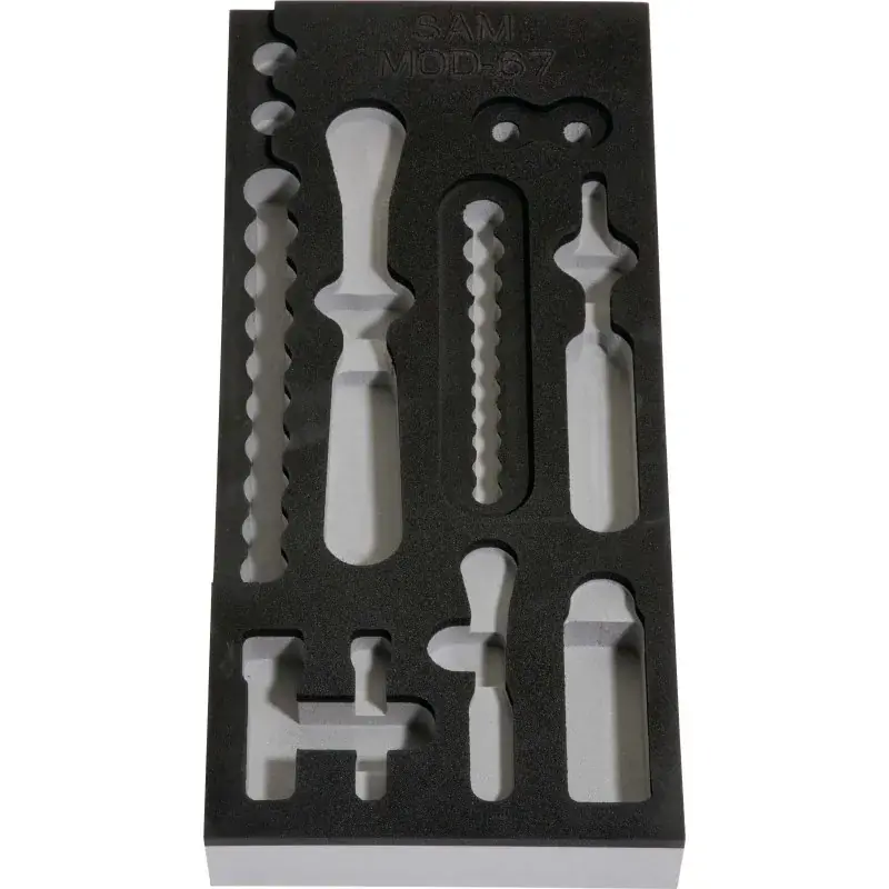 Expédition Rapide Module Mousse 1/3 Vide Pour Douilles Et Accessoires 1/4‘‘ SAM Outillage - MOD-67