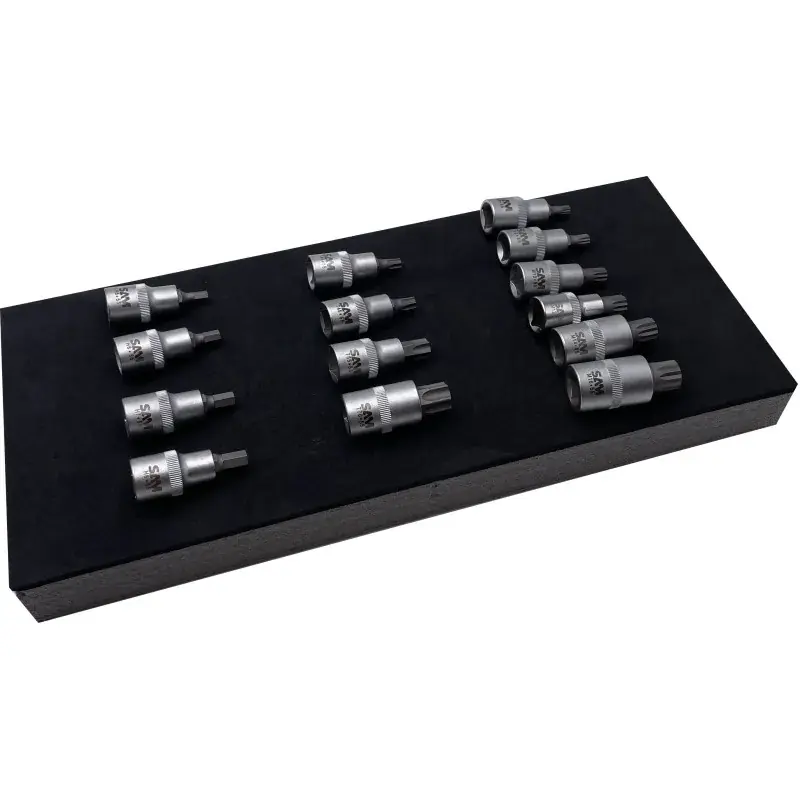 Vente Directe Module Mousse 1/3 De 14 Douilles Tournevis Monobloc SAM Outillage – RT-J14MM