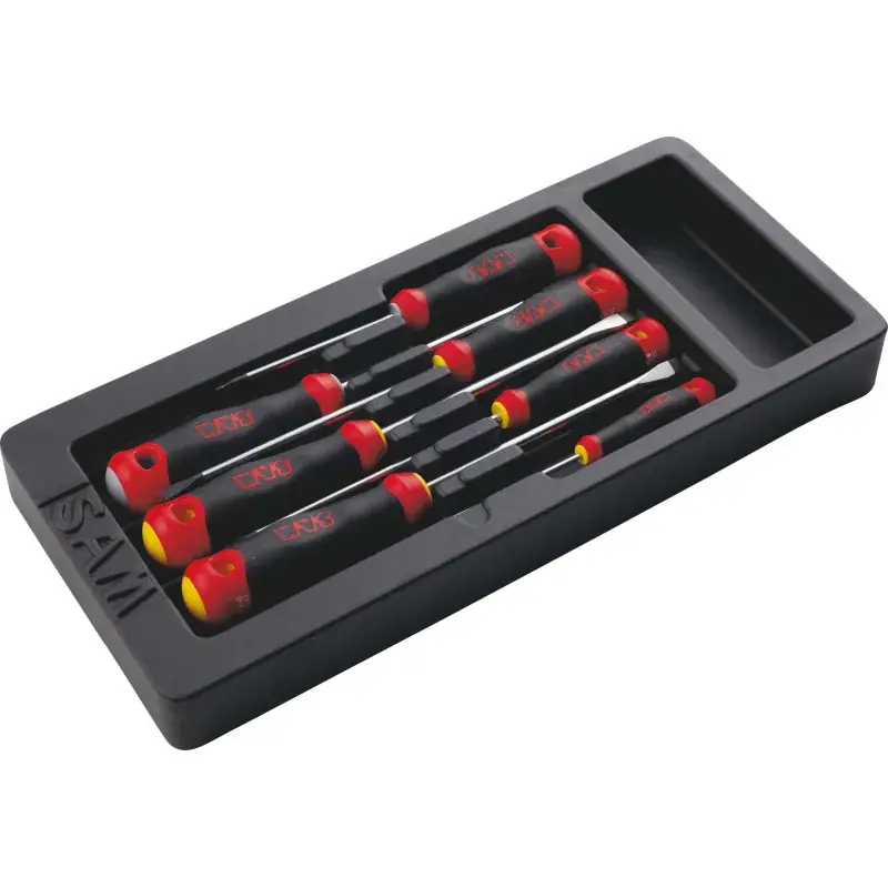 Prix Cassé Module Abs 1/3 De 7 Tournevis Bi-Matiere Fente Et Phillips SAM Outillage - T-PJ7M