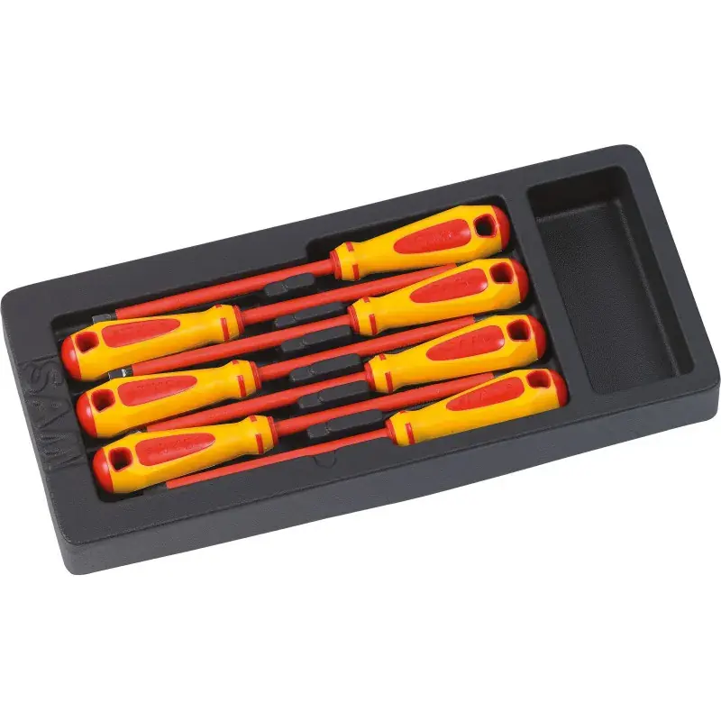 Module Mousse 1/3 De 6 Tournevis Isoles 1000 Volts SAM Outillage – ZTB-PJ6MM Paiement Sécurisé