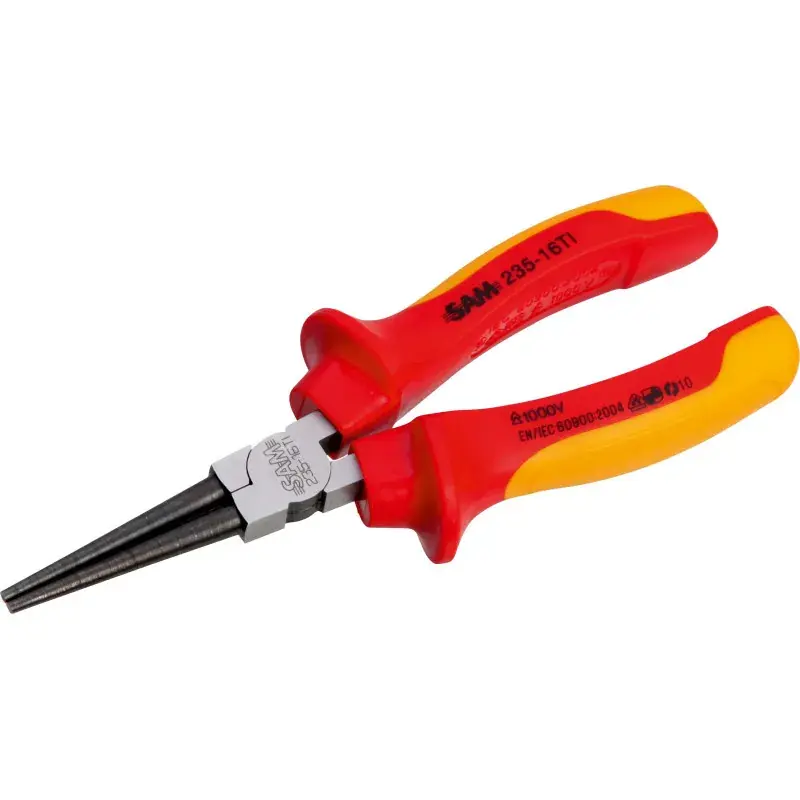 Vente Flash Pince Bec Rond Isolee 160 Mm SAM Outillage – 235-16TI