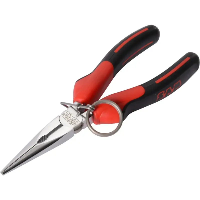 Pince Bec Demi Rond Droit Bimat 160 Mm Avec Clip Inox Fme SAM Outillage - 237-16G-FME Certifié