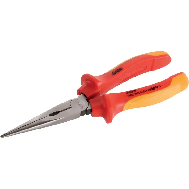 Pince Bec Demi Rond Droit Isolee 200 Mm SAM Outillage - 237-20TI Prix Choc