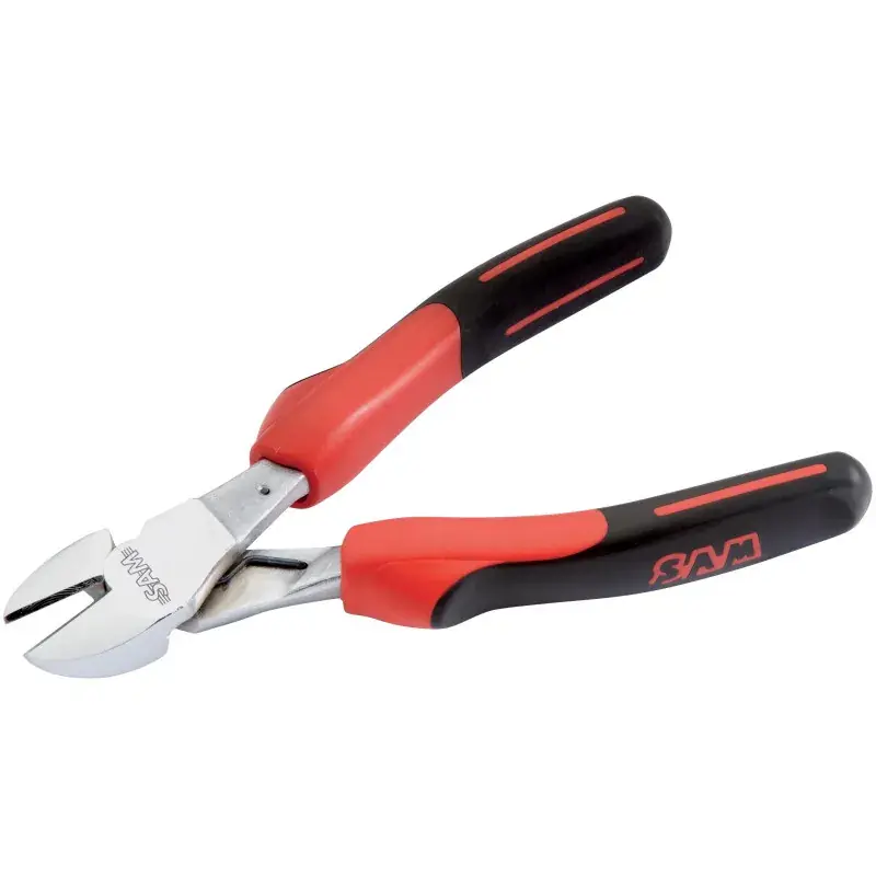 Pince Coupante Diagonale Bi-Matiere Avec Ressort 165 Mm SAM Outillage - 232-R16G Dernier Modèle