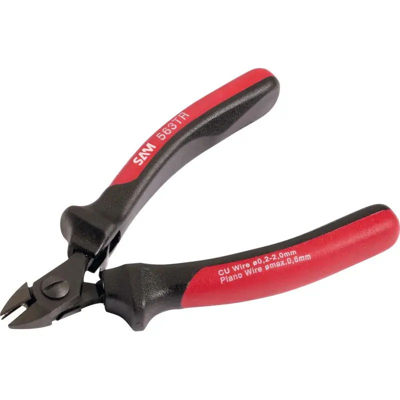Pince Electronique Coupante Diagonale Bi-Matiere SAM Outillage - 563-TR Produit De Marque