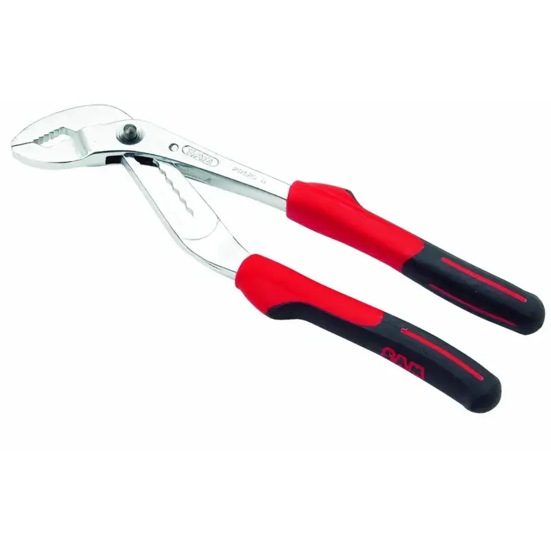 Authentique Pince Multiprise Bi-Matiere A Bouton Poussoir SAM Outillage – 201-25B