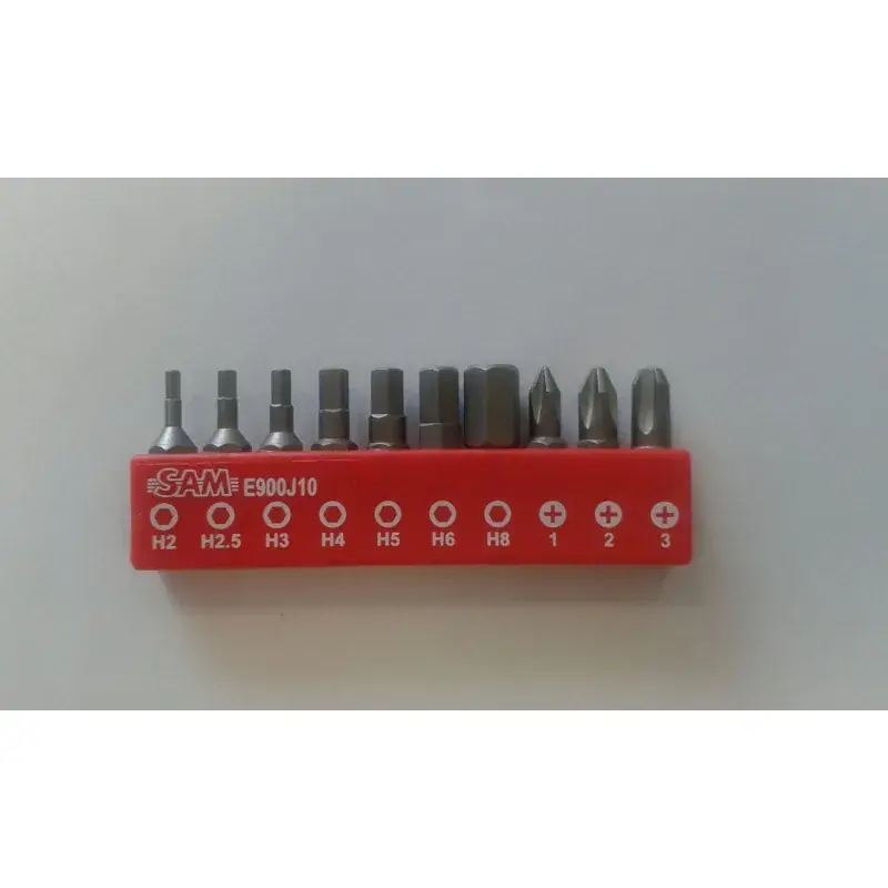 Offre Spéciale Embout Vissage Pour Materiaux Durs Phillips - Hexag. Jeu 10 SAM Outillage - E-900J10