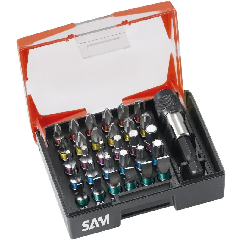 Embout De Vissage 1/4‘‘ - Coffret De 30 Et 1 Porte-Embout SAM Outillage - EMB-31C Acheter Direct
