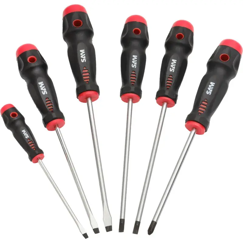 Tournevis Fente Et Pozidriv – Jeu De 6 SAM Outillage – TA-J2 Promotion Saisonnière