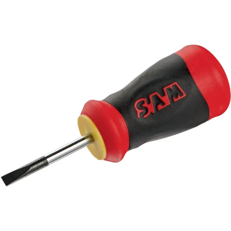 Tournevis Bi-Matiere Tom Pouce Fente Electricien 4X25 Mm SAM Outillage - T-4E25 Bon Plan