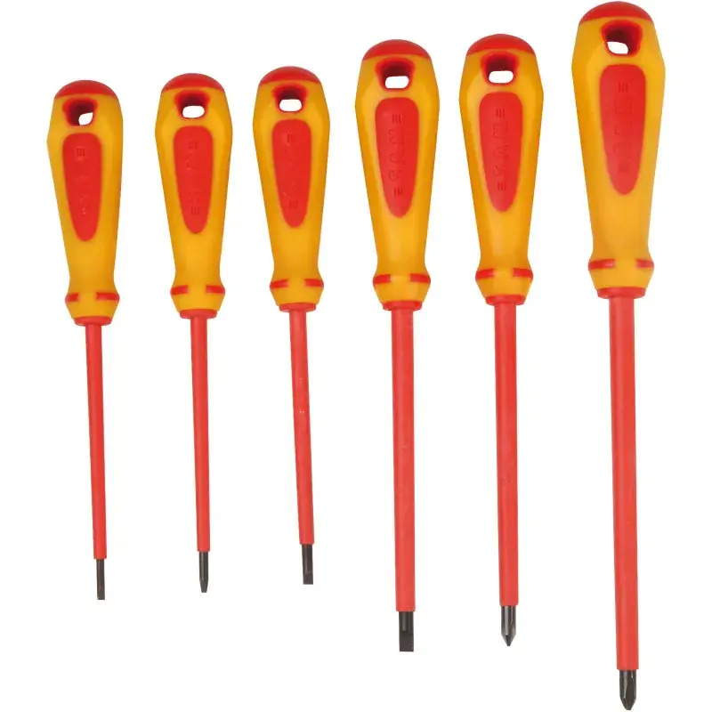 Prix Promo Tournevis Isoles 1000 Volts - Jeu De 6 SAM Outillage - ZTB-J6