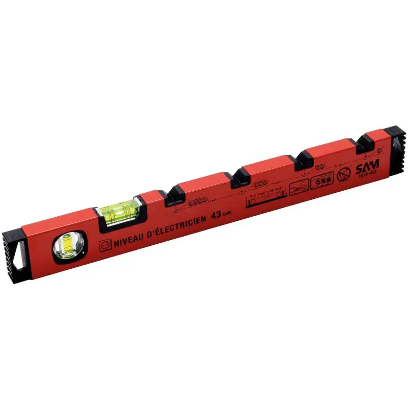 Niveau D‘Electricien 43 Cm SAM Outillage - 161-E43 Prix Bas