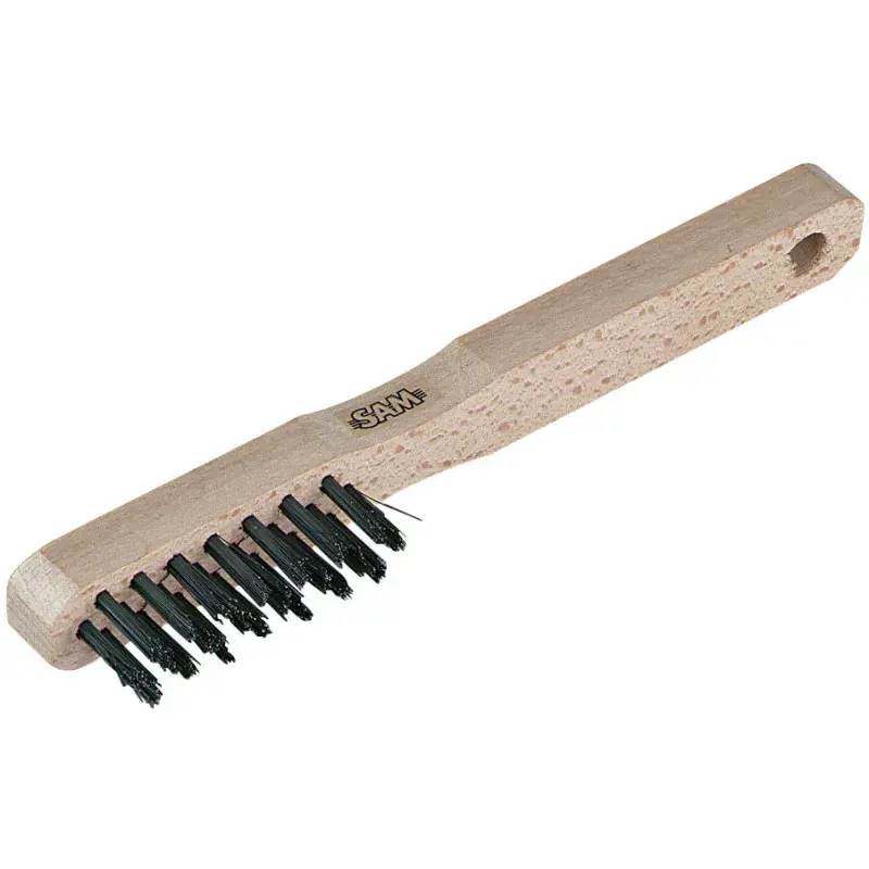 Affaire À Saisir Brosse Metallique 3 Rangs Manche Bois SAM Outillage - 912