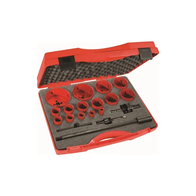 Scie Trepan De 16 A 83 Mm Et Accessoires - Coffret De 15 SAM Outillage - 705-C-15 Prix Réduit