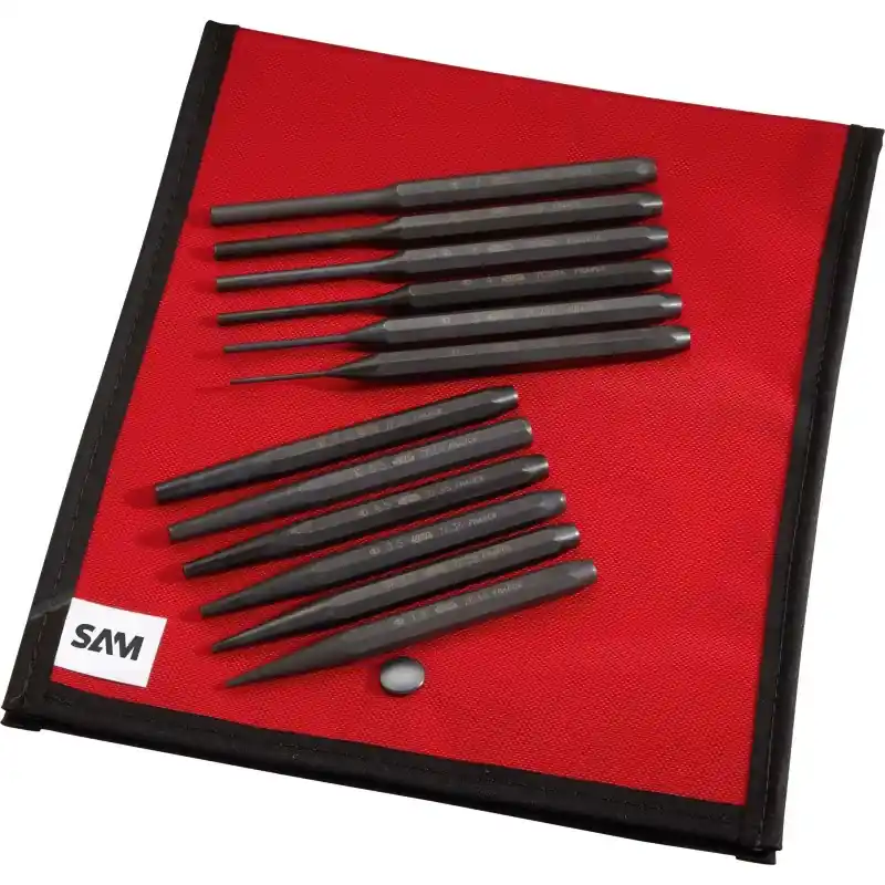 Chasse-Goupilles Court Et Chasse-Clous - Trousse De 12 SAM Outillage - 7-CTR12A Offre Exclusive