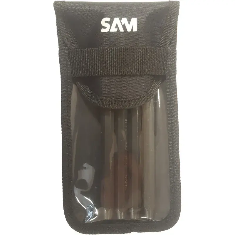 Chasse-Clous 1,5 - 3,5 - 4,5 - 7,5 Mm - Trousse De 4 SAM Outillage - 7-TR4F Paiement Sécurisé