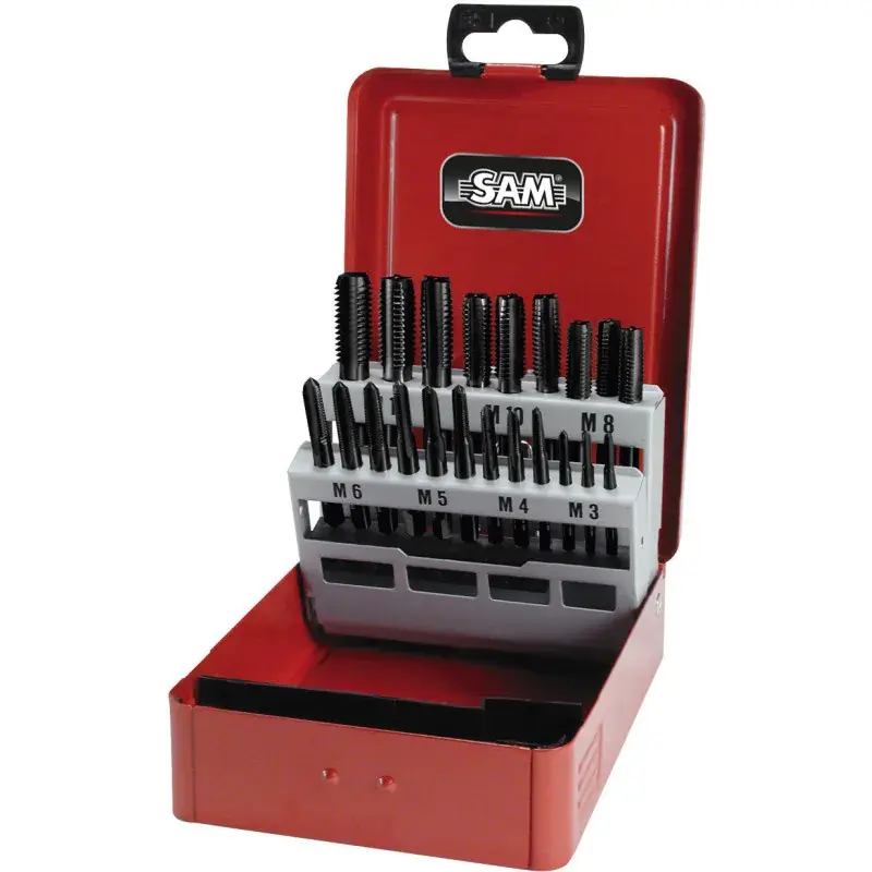 Taraud Cobalt 7 Jeux De 3 – M3 4 5 6 8 10 12 – En Coffret SAM Outillage – CTF-22 Super Prix