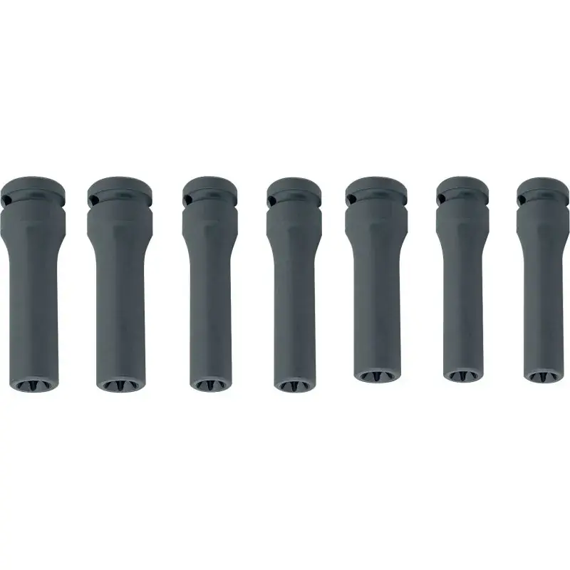 Dernier Modèle Douilles Femelles 1/2‘‘ Torx Longues 10-11-12-14-16-18-20 Mm SAM Outillage - 19144-90L