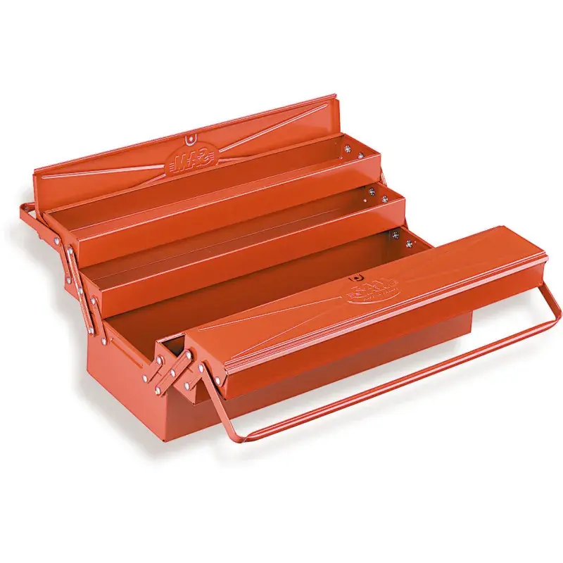 Boite A Outils Metallique Vide – 5 Cases – L 550 Mm SAM Outillage – SAM-594-SBV Offre Du Jour
