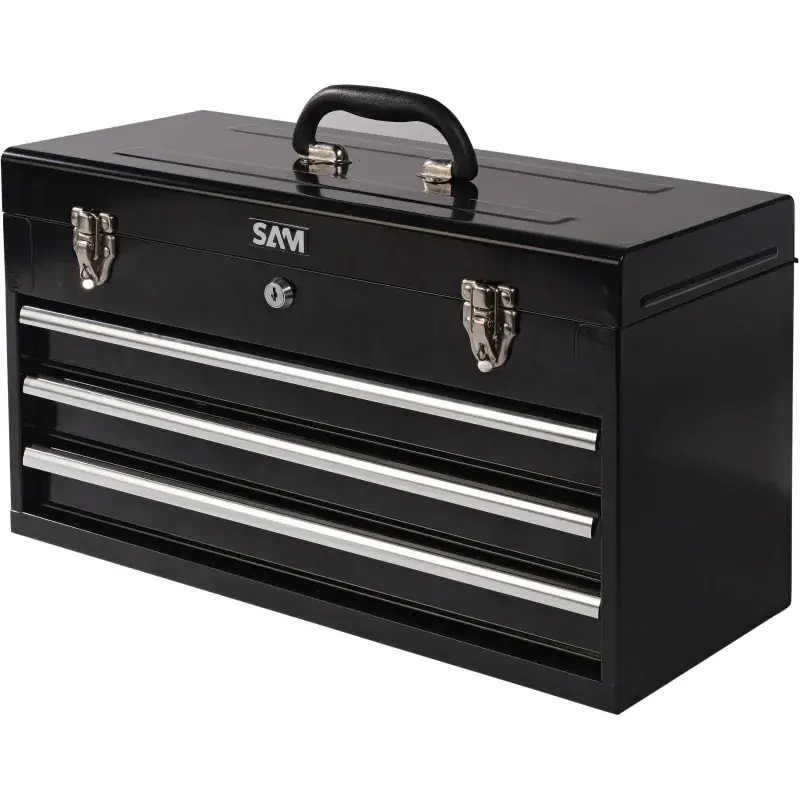 Nouvel Arrivage Coffre Tole 3 Tiroirs – Vide SAM Outillage – COF-3T