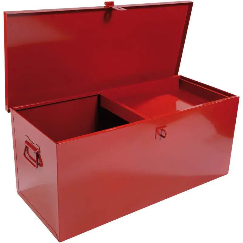 Promotion Saisonnière Coffre De Chantier Metallique – L 480 Mm – Vide SAM Outillage – SAM-517-PCV