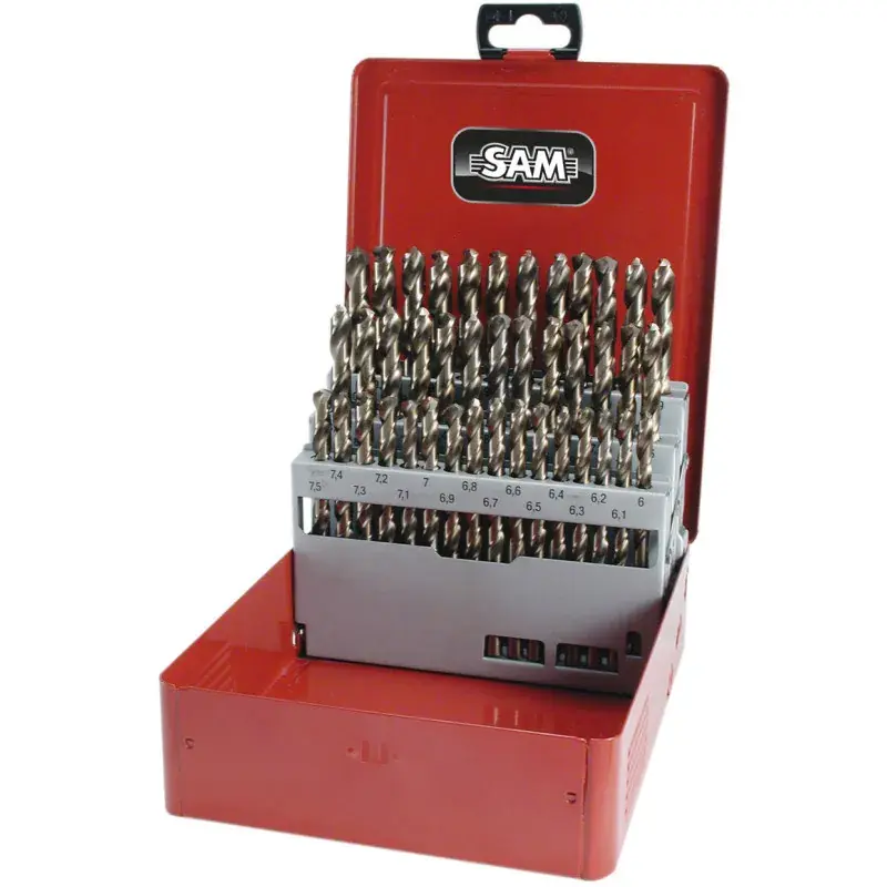 Foret Hss Rivetage-Taraudage 1-10,5 Mm – Coffret Tole De 32 SAM Outillage – F1-C20 Vente Directe