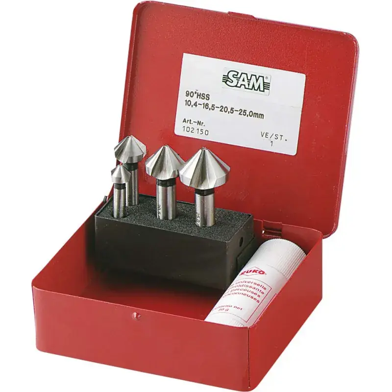 Prix Réduit Foret Conique 10,4 – 16,5 – 20,5 – 25 Mm – Jeu De 4 SAM Outillage – FKJ-4