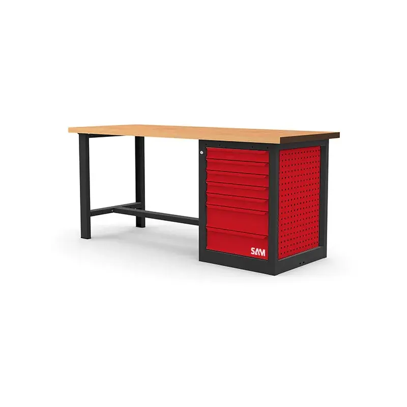 Etabli 2 Metres Avec Meuble 7 Tiroirs SAM Outillage – ETAB-200M7 Commander Maintenant