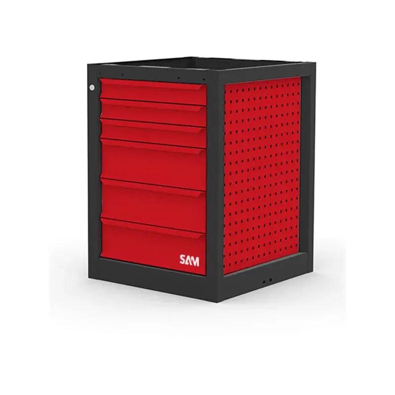 Soldes Meuble Etabli 6 Tiroirs 3 Tiroirs 75 Mm Et 150 Mm SAM Outillage - ETAB-MB6T