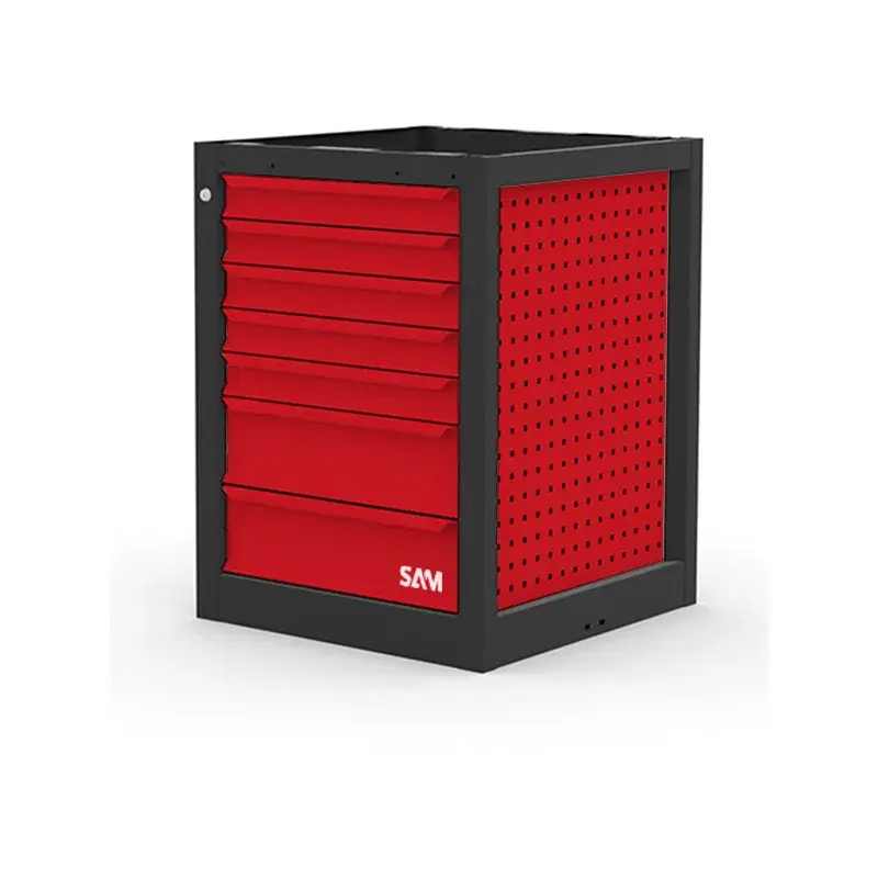 Meuble Etabli 7 Tiroirs 5 Tiroirs 75 Mm, 2 Tiroirs 150 Mm SAM Outillage - ETAB-MB7T Produit De Marque